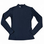 Under Armour  Coldgear Womens Medium Base Layer Mock Neck Black Ski Fitted Photo 0