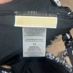 Michael Kors  Collection Ruffle Floral Two-Piece Bikini Swimsuit‎ Black White 12 Photo 12