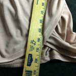 EXPRESS  Ruched Bodycon T Shirt Dress Beige XS Short Sleeve Casual Everyday Photo 7