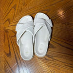 ZARA  Women's Chunky Sandals, Leather Espadrilles Sz 39 Photo 8