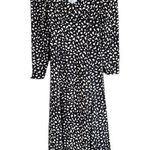 & Other Stories EUC & Other Stories Bustier Bodice Puff Shoulder Dress Black Cream Size 2 Photo 0