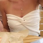 Knit Tube Top White Photo 0