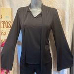 Apt. 9  Women’s Elegant Bow Tie Mock Neck Bell Long Sleeve Blouse size M Photo 5