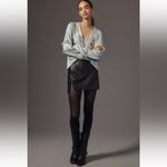 Anthropologie NWOT  Tiny Frances Ruffle Sleeve Floral Embroidered Blouse Small Photo 2