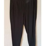 Eileen Fisher  Womens Black Ponte Ankle Pants Sz xl Photo 0