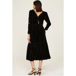 Sea New York Mayde Velvet Black Long Sleeve Cut Out Cutout Midi Size 2 Photo 5