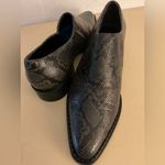 Vince  Women's Black leather Snakeskin Delmar Ankle Boots size 9.5 Photo 7