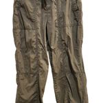 Dip Sage Green Drawstring Pull On Straight Leg Lightweight Cargo Pants Size 6 Photo 0