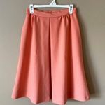 Vintage Handmade Coral Midi Skirt Sz M Size M Photo 0