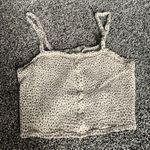 Pink Rose Leopard Print Strappy Crop Top Photo 0