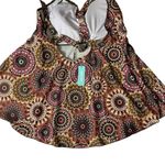 Elegant Mandala Print Swim One Piece Brown Size 18W Photo 4