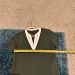 Sandro Paris Olive Green Shift Dress Minimalist Quiet Luxury Office Size Small Photo 7