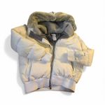 The North Face  Women's Cream and Gray Puffer Jacket Photo 2
