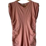 T Alexander Wang Pink Fitted Bodycon Tee Shirt Dress Size L Photo 0