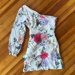 Yumi Kim  Revolve NWT Studio 54 Mini Dress One Sleeve Komodo Ivory Floral Size S Photo 2