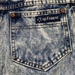 80s Vintage Acid Wash Jean mini Skirt Photo 2