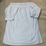 “The Sleep Shirt” striped 100 percent cotton EUC Size M Photo 0