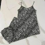 Pistola Mari Leopard Print V Neck Side Split Midi Slip Dress Women’s Size Medium Photo 0
