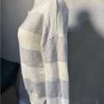 Moral Fiber striped fuzzy sweater women’s medium NWT Photo 2