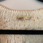 Faherty  White Cotton Peasant Embroidered Tunic Blouse Women's size Small Photo 1