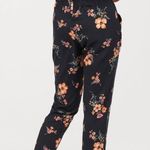 H&M Divided Black Floral Pants Sz 8 Photo 10