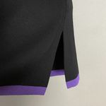 Misook Knit Top Sleeveless Black Purple Trim Sz XS Women Tank Top Office V-Neck Photo 9