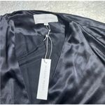 Michelle Mason NWT  Black 100% Silk Long Sleeve Bodysuit ( 0 ) Photo 6