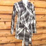 Lucky Brand NWT  Black Gray Wrap Jacket Cardigan Photo 2