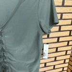 No Boundaries  Olive Green Lace Up Crop Top Size XL‎ Photo 3