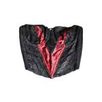 Christian Dior Vintage Black and Red Corset Bra Photo 0