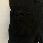 American Eagle  Jean Shorts Size 6 Black Stretch Denim Distressed Summer Photo 11