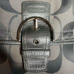 Coach Gray Signature C Half Moon Shoulder Bag Great condition! Photo 1