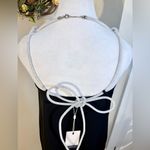 C/MEO COLLECTIVE NWT Elevate Sparkle Strappy Mini Little Black Dress Sz 4🧡 Photo 5