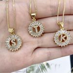 Nordstrom NWT Letter J - Mini Pave Alphabet Pendant Gold Necklace Photo 2