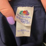 Fruit of the Loom Vintage Navy  Sleeveless Cotton Tee Tank Photo 1