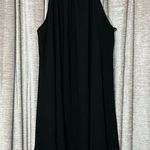 One Clothing  Black High Neck Trapeze Fit Flowy Mini Dress Size Medium Photo 1