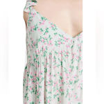 NWT Sokie Collective The Summer Flutter green pink floral midi Dress Size Small Photo 4