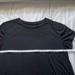 Black Mini Dress With Lace Trim Size Large Photo 3