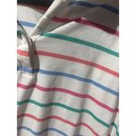 Vtg Winners Choice Womens Striped Polo Shirt Long Sleeve Casual Pullover Top L White Size L Photo 3