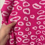 Andthewhy  Warm Long Sleeve Leopard Print Crewneck Sweater Medium Large Oversized Photo 5