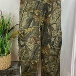 Outfitters Ridge Green & Brown Camouflage Print Cargo Utility Pants 10 Tan Photo 0