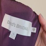 David's Bridal Lace Top One Shoulder Plum Bridesmaid Dress Photo 6
