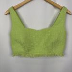 House of Harlow 1960 Green Tweed Cropped Blazer Fringe 2 Piece Size XS Flawed! Photo 14