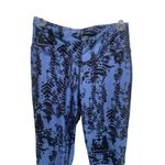 Athletic Works  Blue & Black Print Leggings Size‎ Small Ankle length Photo 1