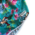 Thigh hugger lifting tropical women riding rockets shorts M/L Blue Size M Photo 2