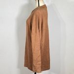 Open Edit Sweater Women's Size Large Brown Asymmetric Side Slit Hem Tunic NWT Photo 3
