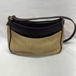 Etienne Aigner VTG WOVEN JUTE/LEATHER PURSE ADJUSTABLE STRAP 12x7x4 PREOWNED Photo 8