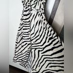 H&M  Zebra Print Midi Dress Size M Photo 5