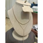 8 Other Reasons  Gold-Tone Layered Chain Lariat Tassel Drop Necklace 14”+4” drop Photo 4