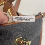 Talbots ‎ Women’s Crossbody Size 11.5X10.5 Gray & Brown Photo 10